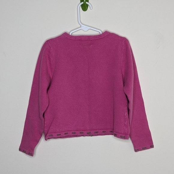 Hartstrings Pink Whale Sweater Cardigan 6x - Picture 2 of 7